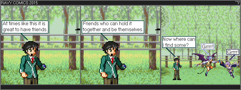 If you do a Google Image Search of Ravy Comics 
	those sprites of Kurumu and Mizore show up. Rosario Vampire. Kurumu. Mizore. Tsukune. If you do a Google Image Search of Ravy Comics those sprites of Kurumu and Mizore show up.